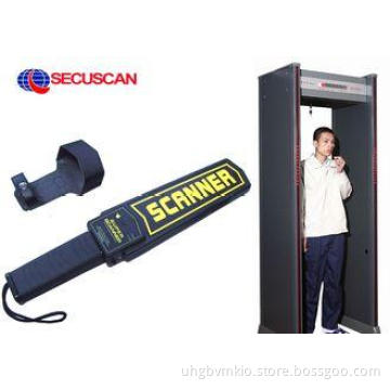Black Airport portable metal detector Super Handheld Body S